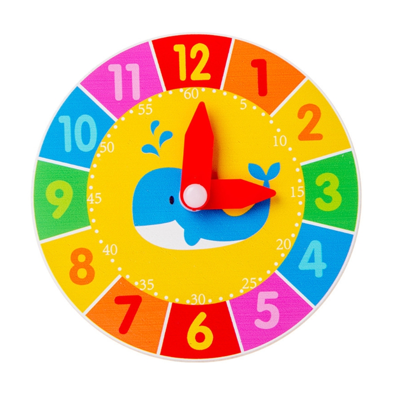 Learn How to Tell Time Teaching Clock Classroom Demonstration Night and Day Learning Clock