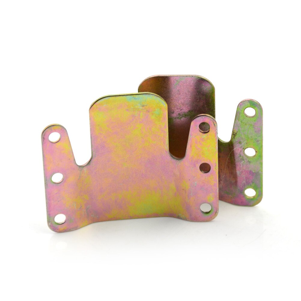 2 pcs Interlocking Style Furniture Connector With 12 Screws Metal Iron Sheets Mountain Shaped Sofa Sectional