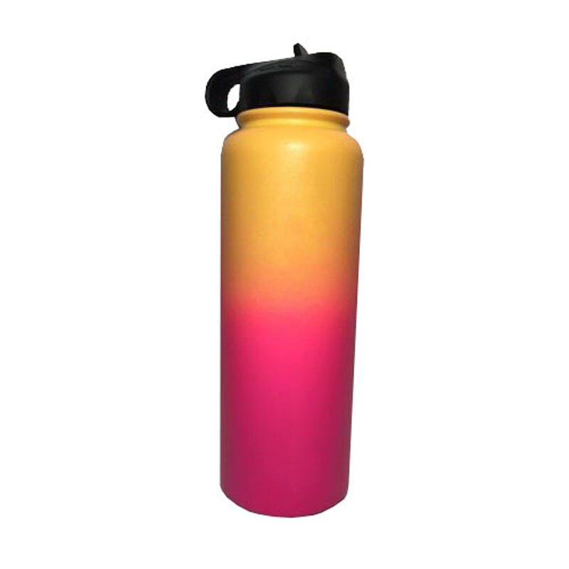 Neue Glaskolben Isolierte Edelstahl Wasser Flasche Breiten Mund Becher Reise Becher Kaffee Kühler mit Stroh Deckel 32/40 unzen vakuum fask: 32oz / mischen 1