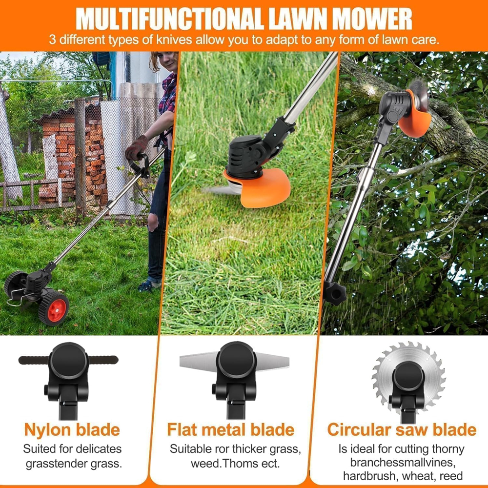 1850w elektriske gressklippere lengdejusterbar håndholdt kutter trådløs hagegressklipper til makita 18v batteri