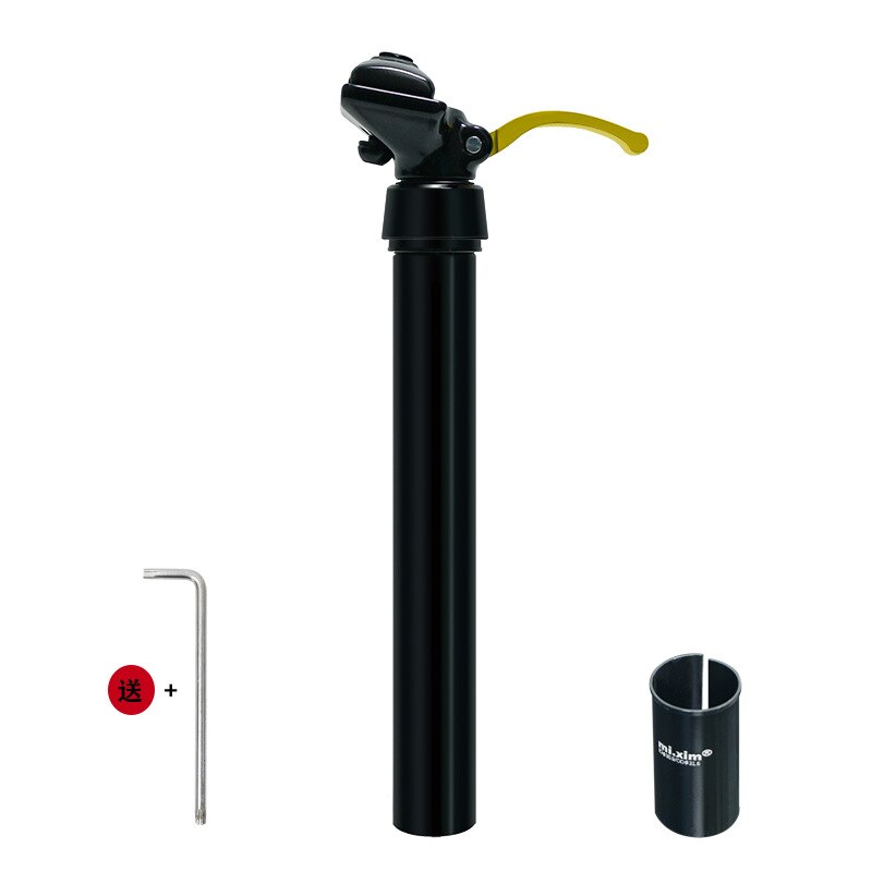 Mi.xim mtb sykkel terrengsykkel teleskopisk setestang setepinne utvidet sadelrør en nøkkel løftesjokk setetrør: 31.6mm reduserende kjole
