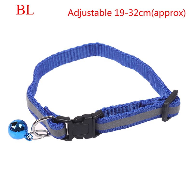 1PC breloque réfléchissante et cloche chat collier de chien sécurité élastique réglable produit pour animaux de compagnie: 3