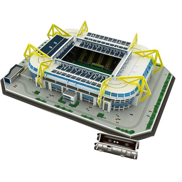 3D Puzzle toys World famous football stadium 16 styles models Camp Nou, Bernabeu,Old Trafford etc. kids diy papercraft models: 169