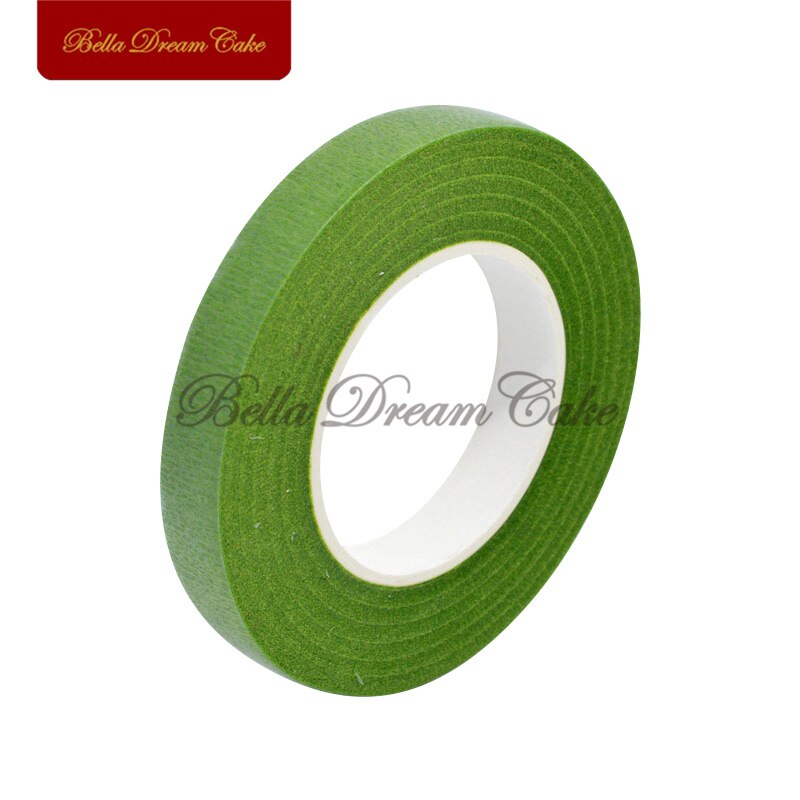 30yd/ ruller fondant blomsterstilk papir teip håndlaget blomsterstang pakke inn elastiske teip blomsterhandler bryllup forsyninger kake dekorasjonsverktøy: Jd -04 lysegrønn
