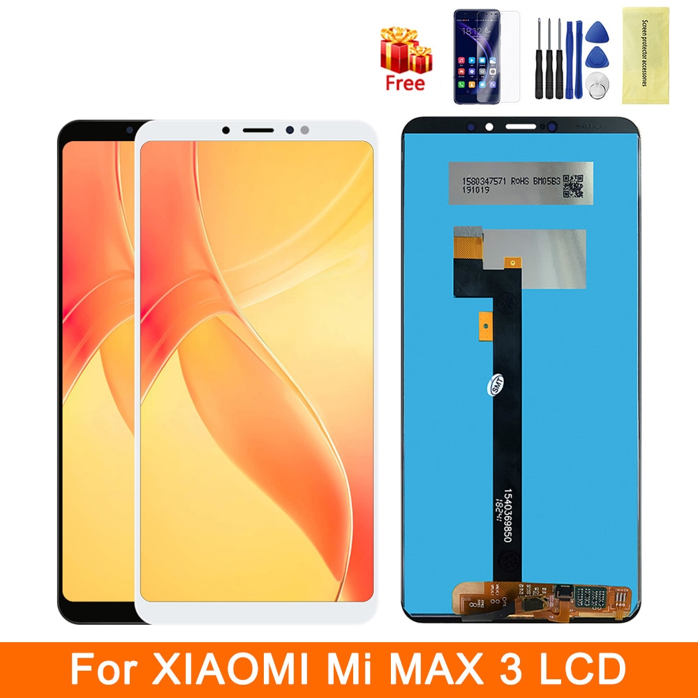 6.9 "Lcd Voor Xiaomi Max 3 Mi Max 3 Lcd-scherm Touch Screen Panel Digitizer Vergadering Vervanging Voor Mi max3 Lcd