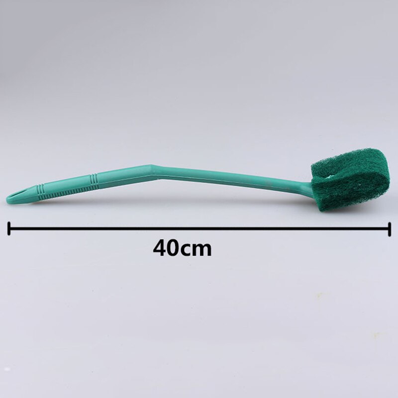 1 stk akvarium svamp rengøring børste akvarie glas sprække ren alger renser glas plante akvarie pool akvarie tilbehør