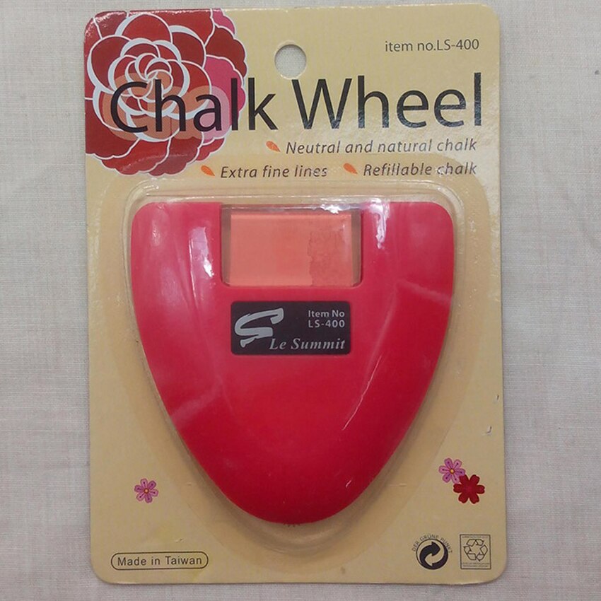 DIY Sewing Parts Chalk Wheel Three Colours --- Rosy red / Yellow / Blue/White Made in Taiwan