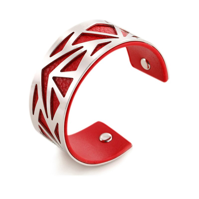 16 cores manguito pulseira de couro slivery ouro cor pulseira georgette indiano jóias pulseiras amor pulseiras para mulher femme vimio