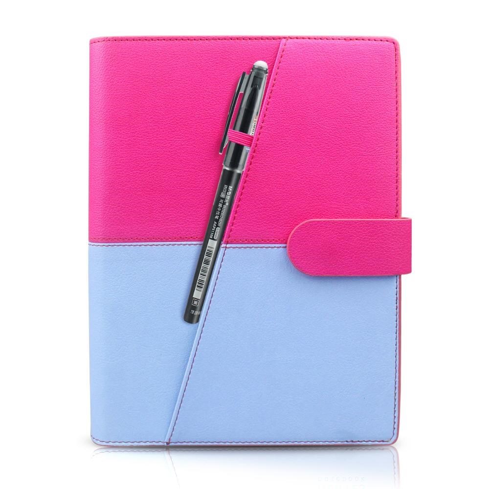 Smart Erasable Notebook Leather Paper Reusable Wirebound Notebook Cloud Storage Flash Storage Lined With Pen