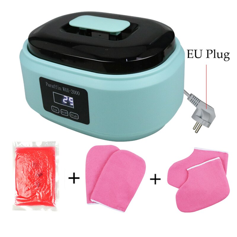 Paraffin Wachs Heizung Wtih Hand Wachs Bohnen einstellen Große Raum Mit LCD Anzeige Heimat DIY Therapie Schlecht Professionelle Salon Körper Spa: einstellen 03