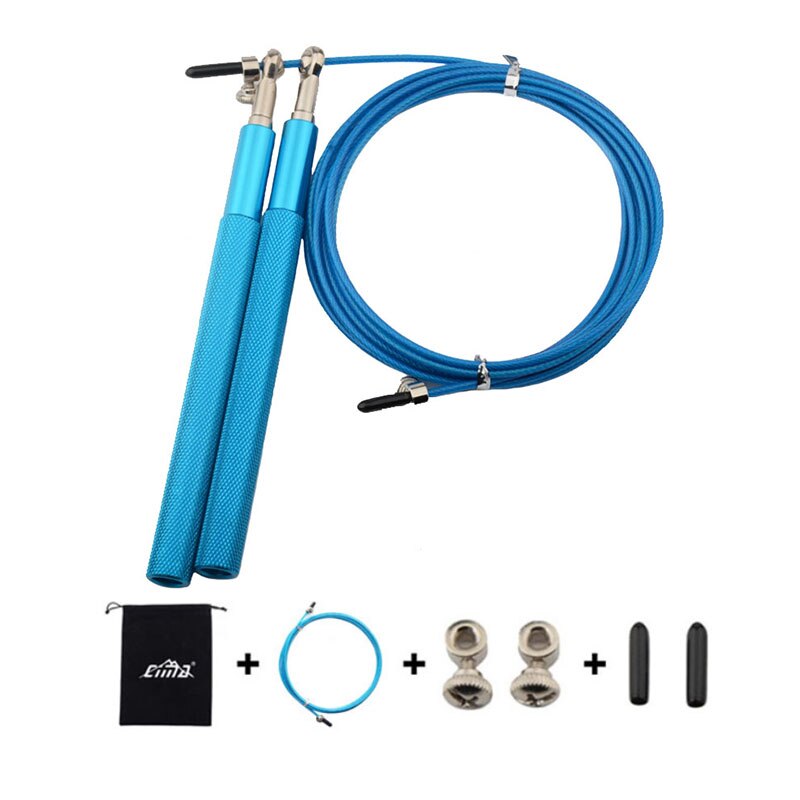 Skipping Rope Speed Boxing Jumping Training Physical Agility Gym Fitness Exercise Accessories Workout Battle: Blue Set