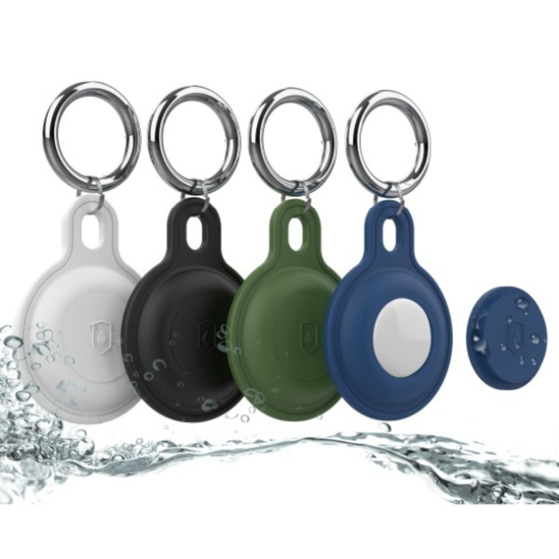 AirTag-Halfter Schlüsselanhänger – IPX6 Wasserdicht, Anti-Verlust, Kratzfeste Hülle für Apfel AirTag – für Schlüssel, Haustiere, Gepäck
