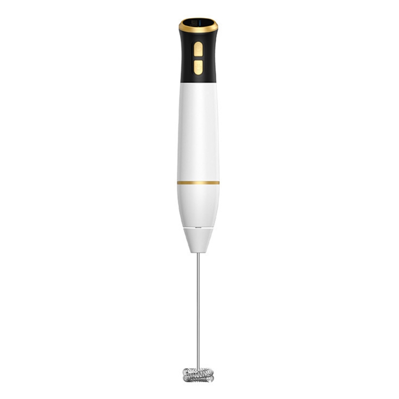 Practical Electric Hand-held Milk Frother Whisk USB Rechargeable 2 Speed Beverage Coffee Blender Foam Machine Food Blender: BG