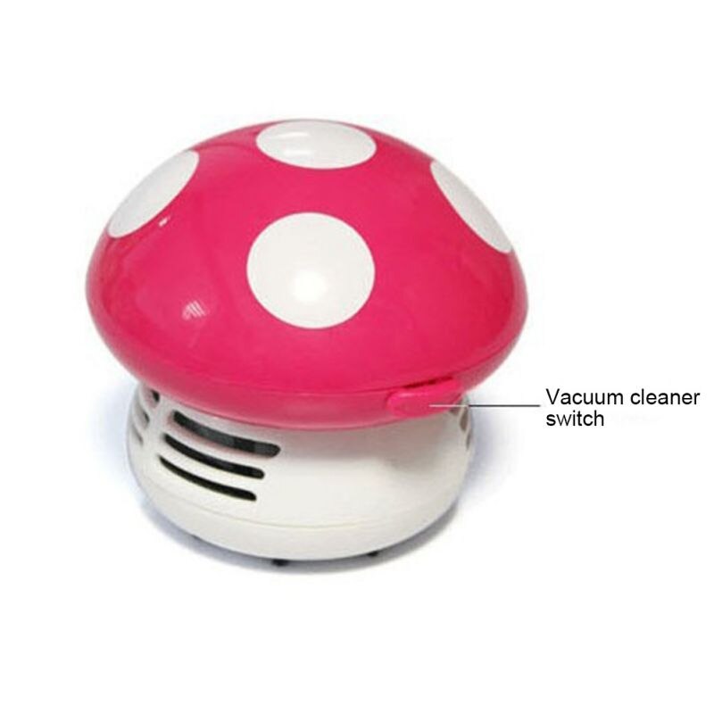 Mini Vacuum Cleaner Cute Mini Mushroom Corner Desk Table Dust Vacuum Cleaner For Car Home Computer Sweeper