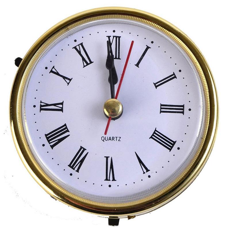 Klassische Eisen Uhr Handwerk Quarz Bewegung 65mm Runde Beleuchtung Uhren Kopf Einsatz Römische Zahl Möbel Dekorationen Zubehör