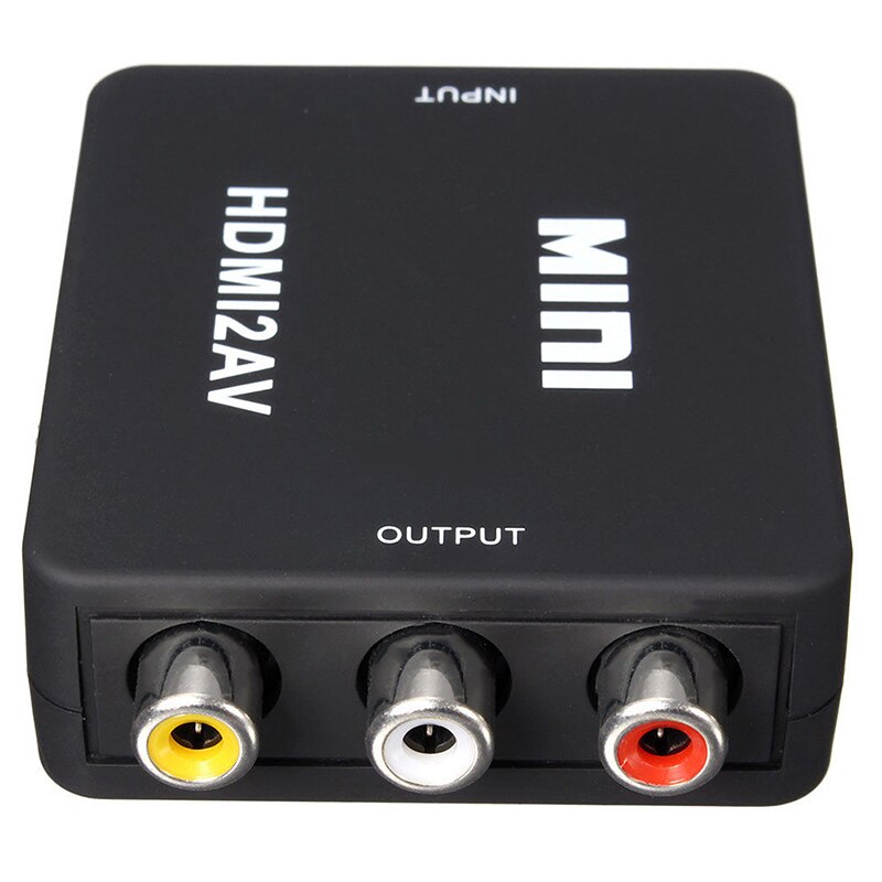 Mini HDMI to RCA Composite Video o AV Adapter Converter Adapter 720P 1080P