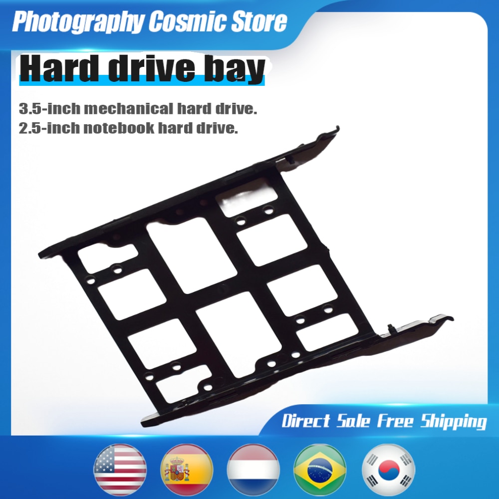 Plastic Hdd Ssd Montage Adapter Bracket Voor 2.5 Inch/3.5 Inch Pc Harde Schijf Behuizing Lade Houder Voor Pc harde Schijf Behuizing