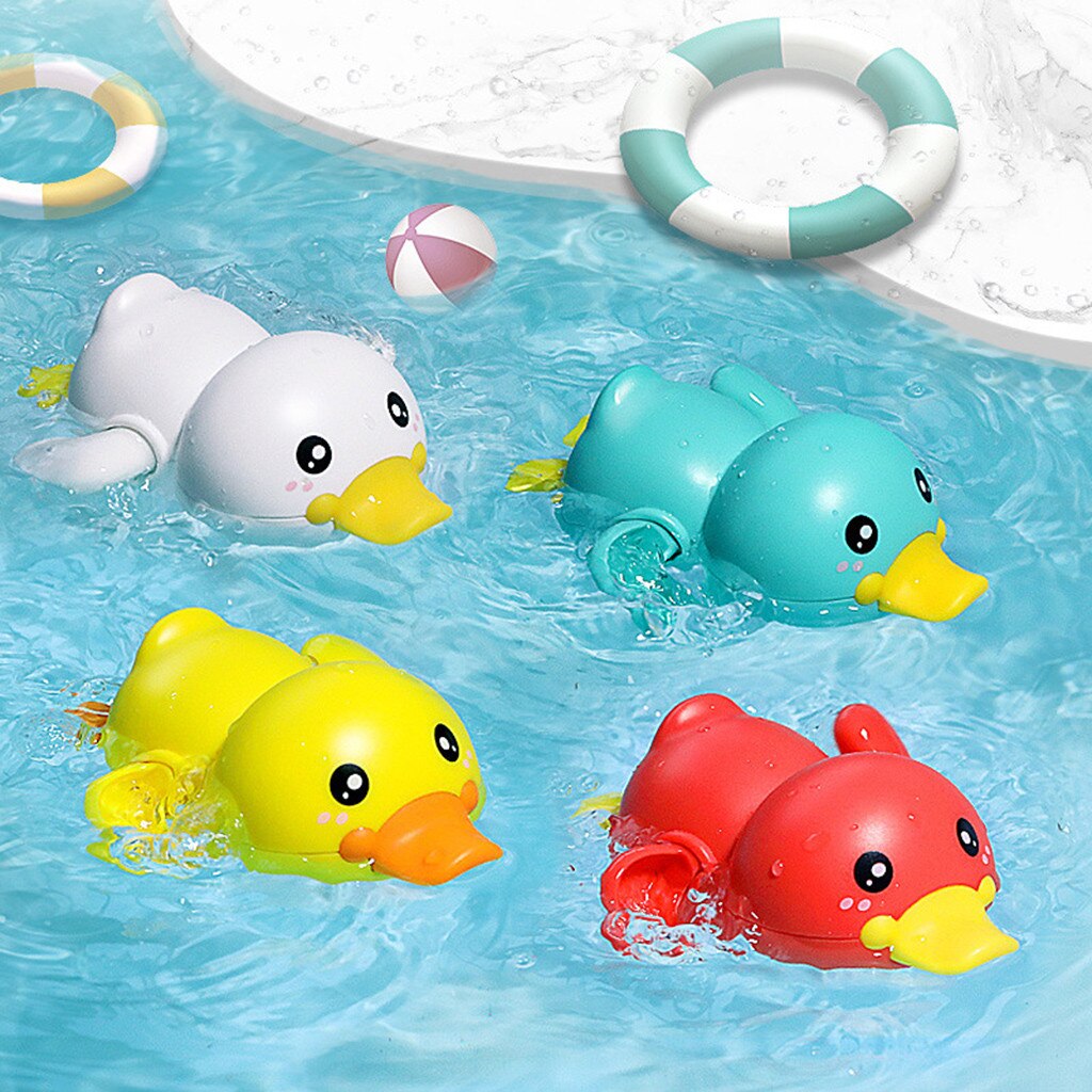 Giocattoli da bagno catena per acqua per bambini orologio simpatico cartone animato animale tartaruga neonato nuoto pinguino pesce avvolto bambini spiaggia bagno d&#39;acqua giocattolo