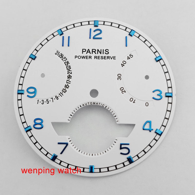 Parnis 37mm White Dial fit Asia st2505 automatic movement mens' watch P747
