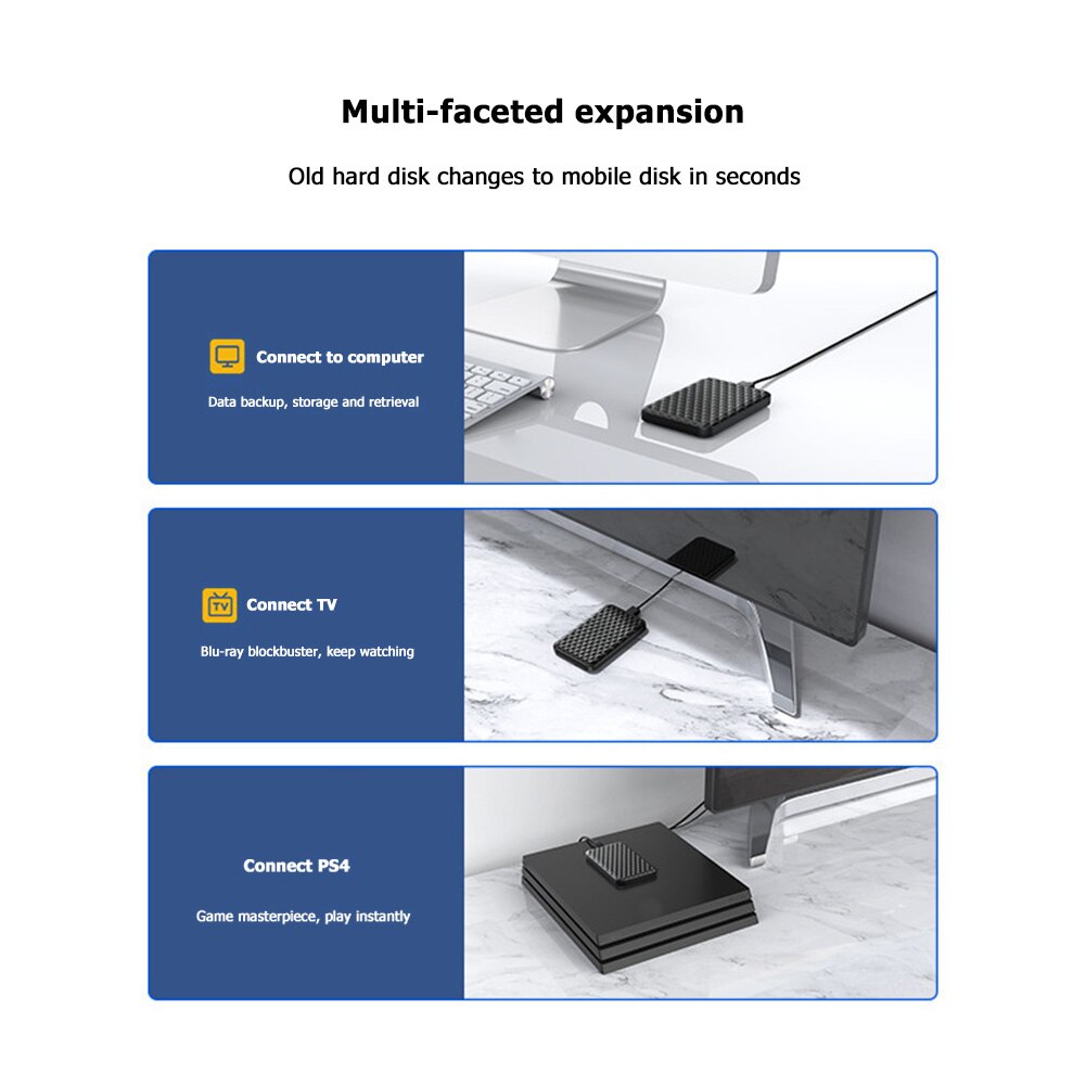 Orico 2520U3 2.5 Inch Hdd Ssd Mobiele Case Box 5Gbps Sata Naar Usb 3.0 Micro-B Harde Schijf externe Behuizing Adapter Voor Windows