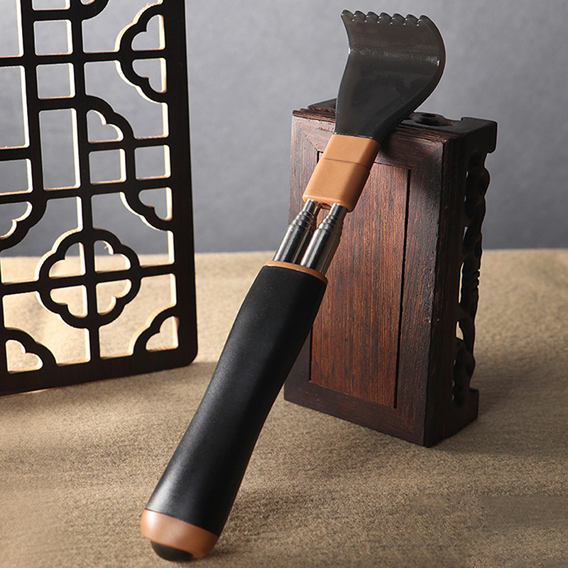 Gratte-dos télescopique Portable rétractable en acier inoxydable, outil de Massage des démangeaisons, grattoir Double pôle réglable,: Violet