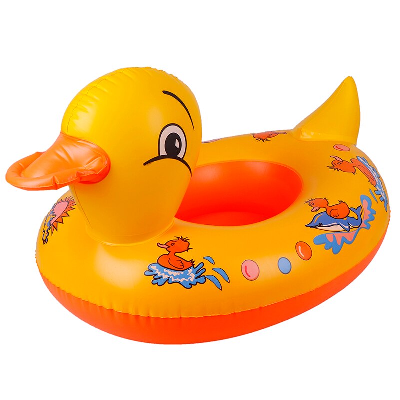 Gele Eend Float Kids Opblaasbare Baby Peuter Zwemmen Walvis Zwemmen Seat Zwembad Vis Ring