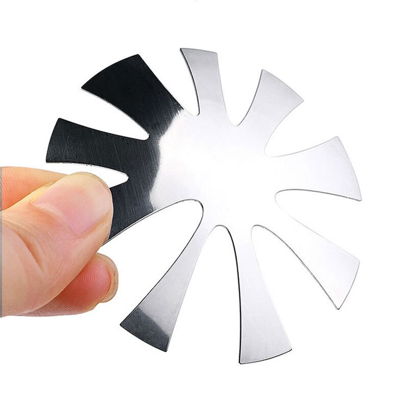 9 størrelser mandel form spiker maler trimmer akryl gel cut v linje fransk manikyr cutter verktøy metall spiker kant cutter