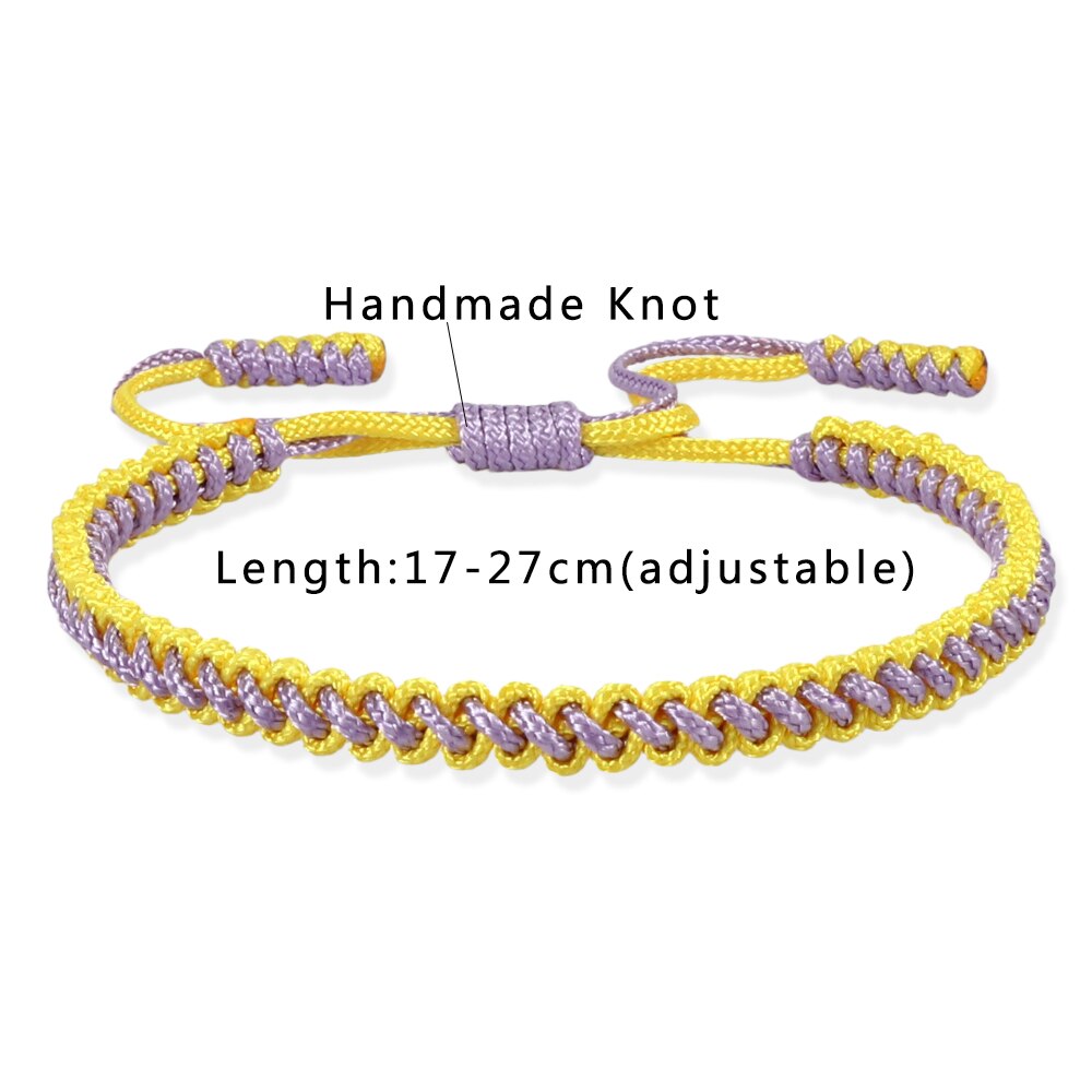 Handgemaakte Gevlochten String Armband Charm Rope Armbanden Voor Vrouwen Mannen Brengen Je Geluk Vreedzame Verstelbare Size Trendy Sieraden