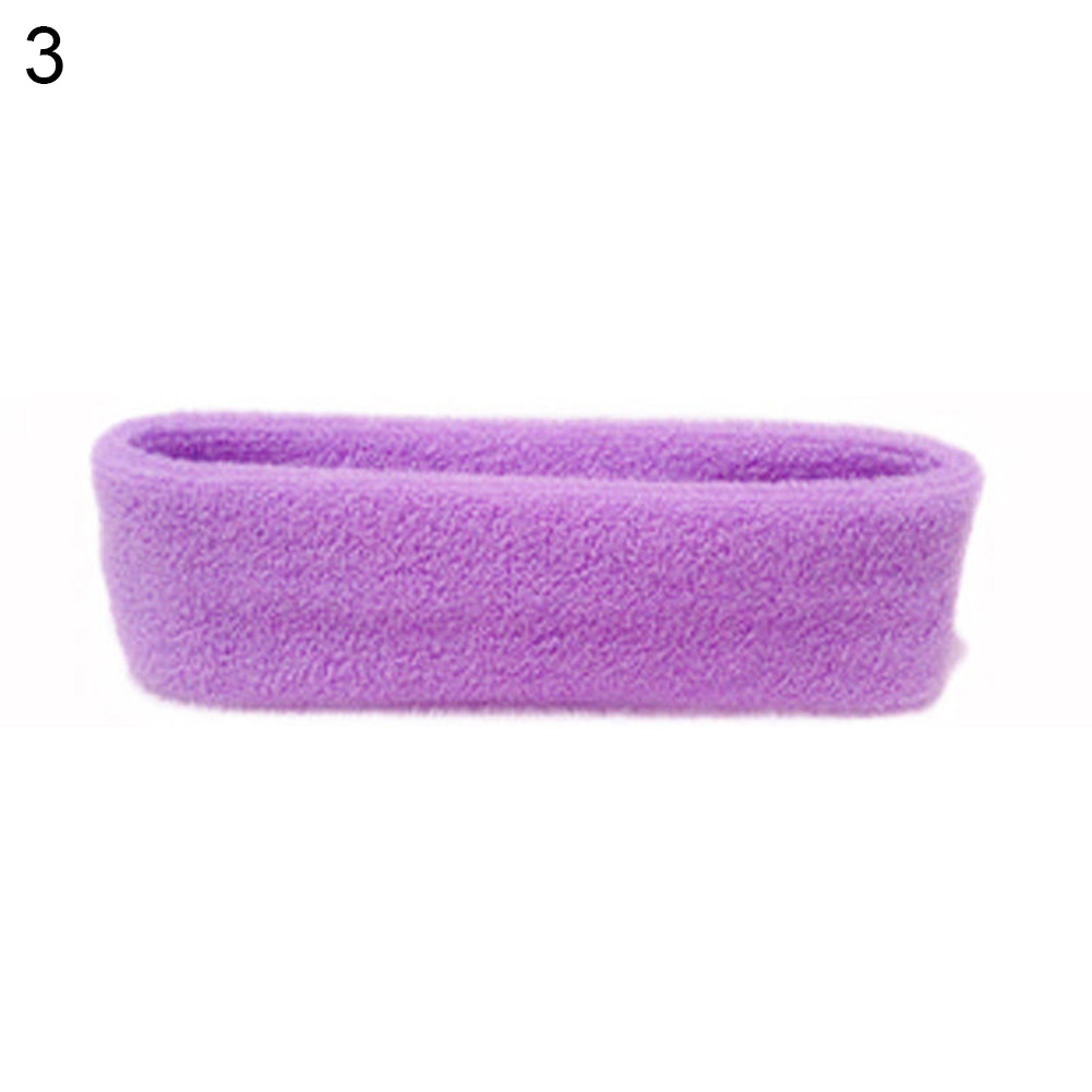 1pc Unisex Sports Yoga Sweatband Headband For Men Sweatband Women Yoga Hair Bands Gym Stretch Head Band Hair Band: Purple