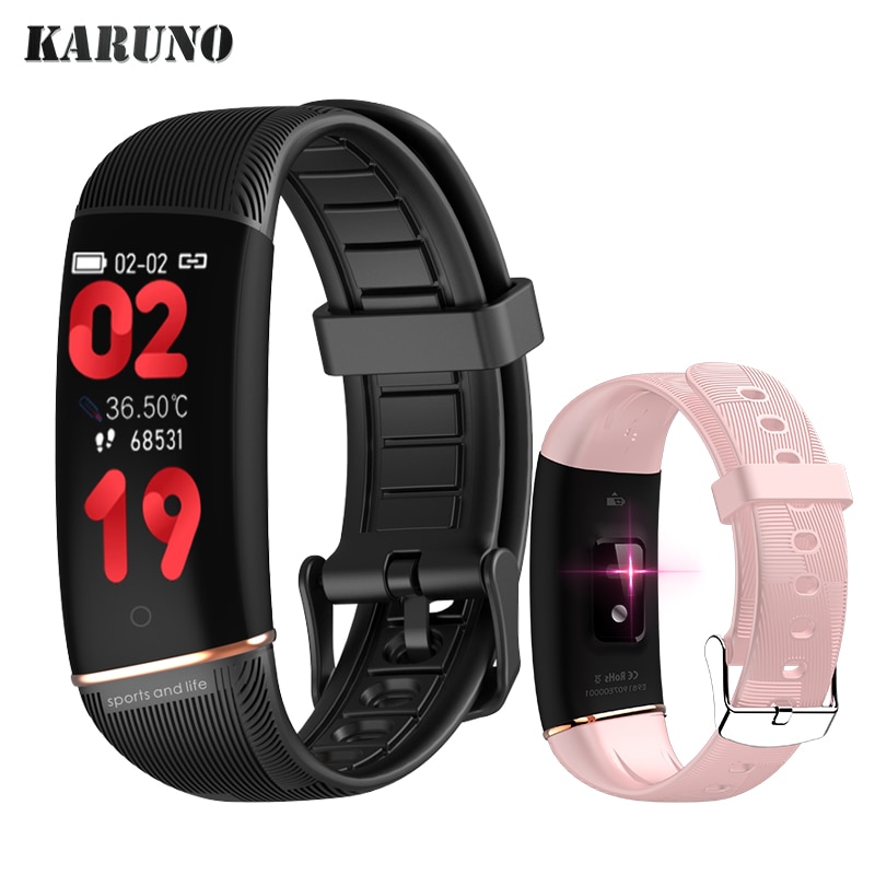 Karuno Smart Horloges Voor Vrouwen Mannen Bloeddruk Hartslagmeter Smartwatch Voor Android Ios Smart Fitness Armband Klok