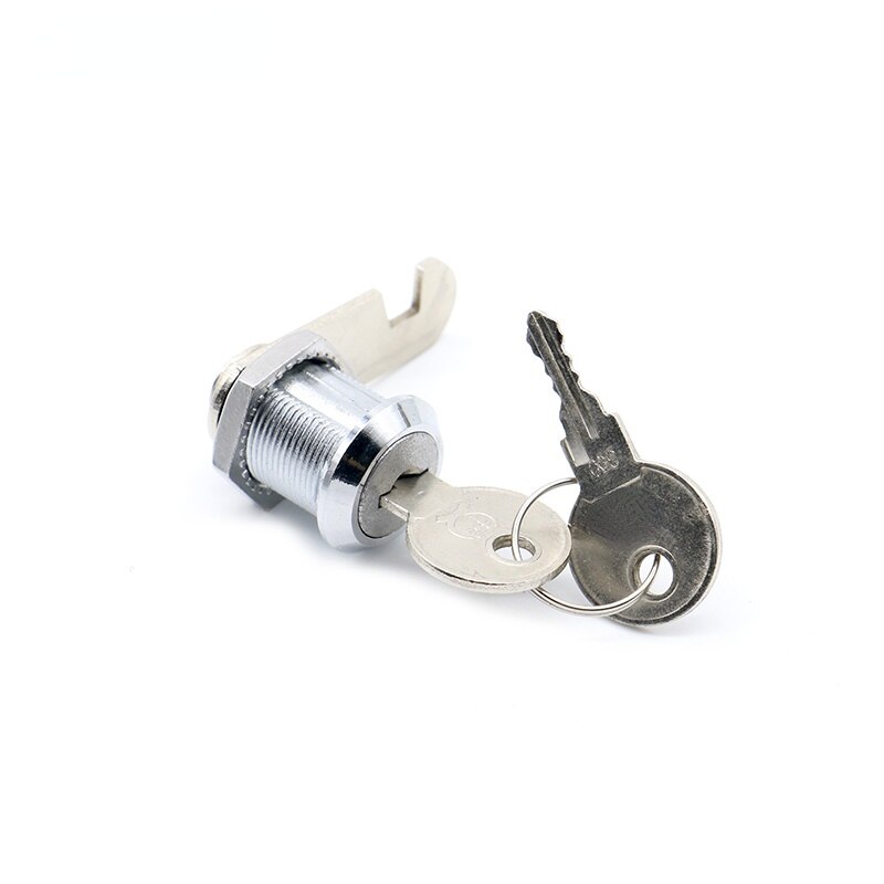 Cabinet Drawer Cam Cylinder Lock Door Cabinet Mailbox Padlock Drawer Cabinet Box Lock with Iron Key for Furniture Hardware