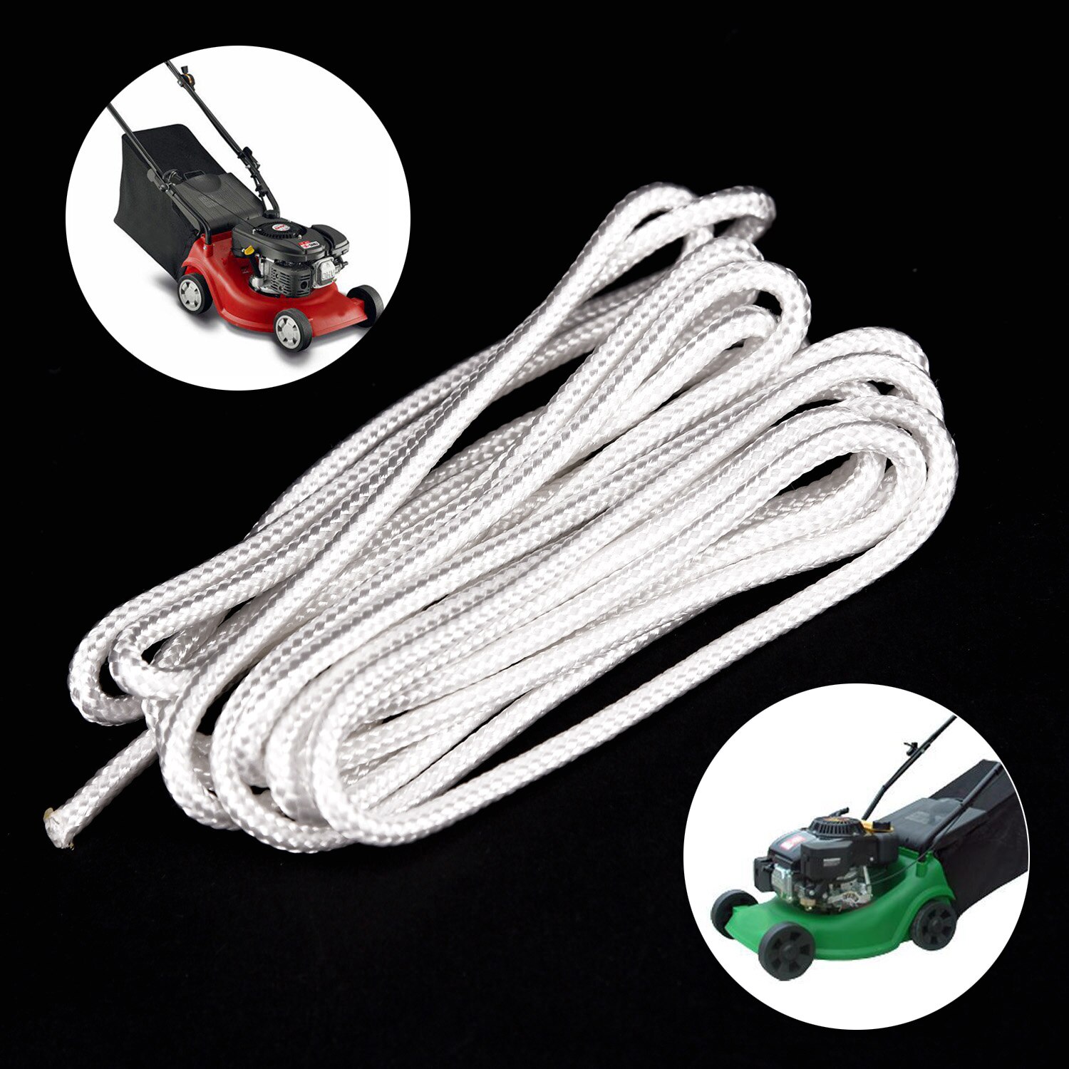 4mm Pull Starter Recoil Cord Rope For Lawn Mower Chain Saw Chainsaws Maintenance