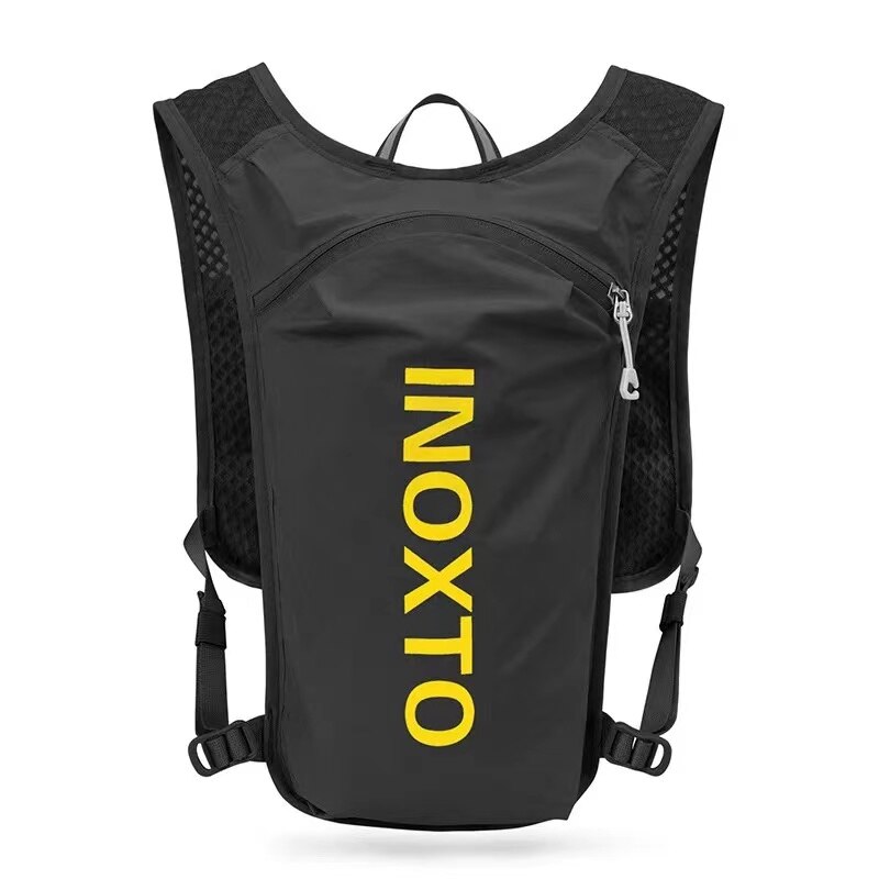 Topfight Brand INOXTO Outdoor Running Water Bags for Men Women 140g Bag 5L Water 1.5L Cycling Off-road Sports Jogging Backpack: Black Yellow