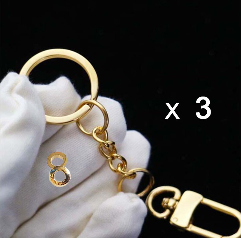 DIY leather craft belt buckle bag ring clip accessories｜DIY leather case\Bag accessories hanging buckle ornament hardware: Golden C X 3