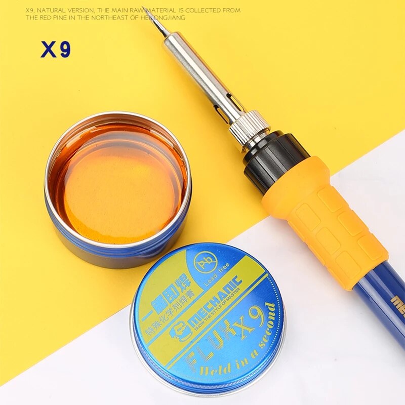 MECHANIC X6/X8/X9 Rosin Flux Solder Paste Imported Mild Halogen-Free Lead-Free No-Clean Welding Flux for PCB BGA Welding