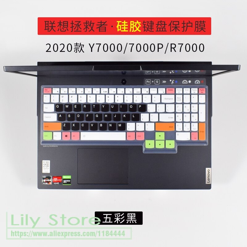 for 15.6 Inch Lenovo Legion 5 15 R7000 Y7000 Y7000P R7000P Legion5 Laptop Protector 15 inch Silicone Keyboard Cover Skin: candyblack