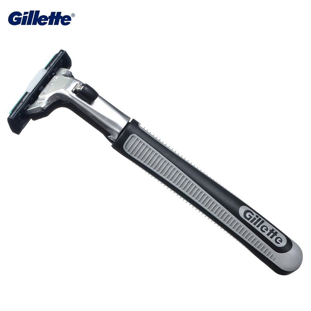 Gillette Vector 2 Safety Razor Original Brand Razor Double Layers Shaving Blades Men Face Care 1 Razor Holder 2 Razor Blades