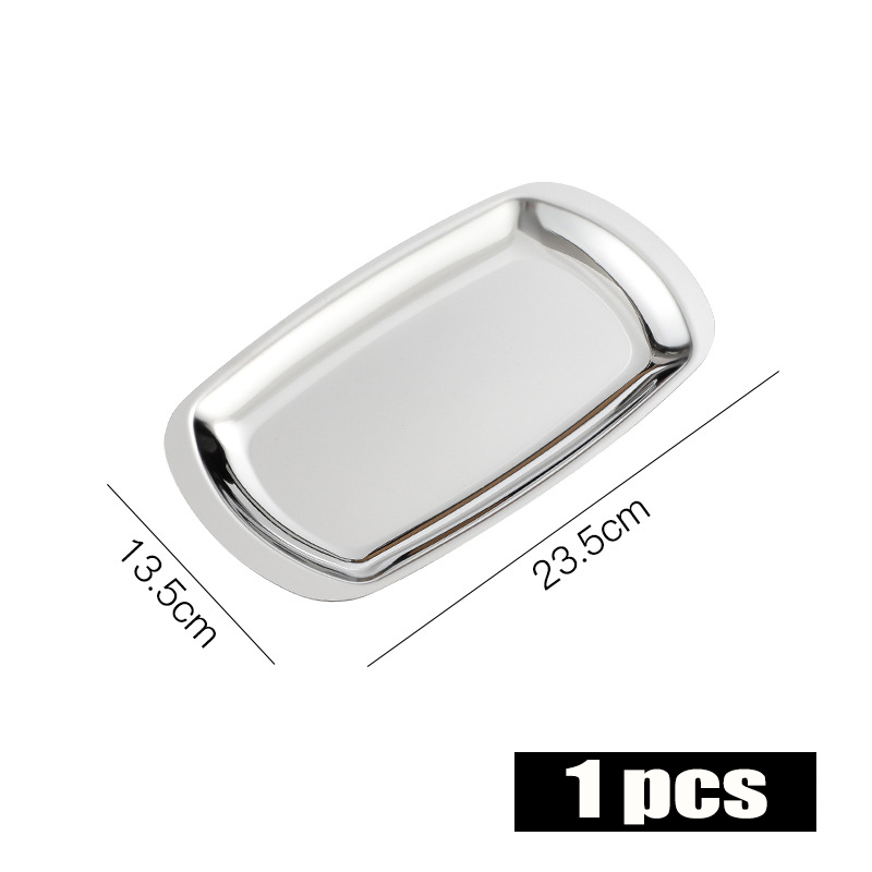 Gold Dining Plate Stainless Steel Dessert Plate Towel Nut Fruit Cake Tray Snack Kitchen Plate Nordic Style Steak Kitchen Plate: K