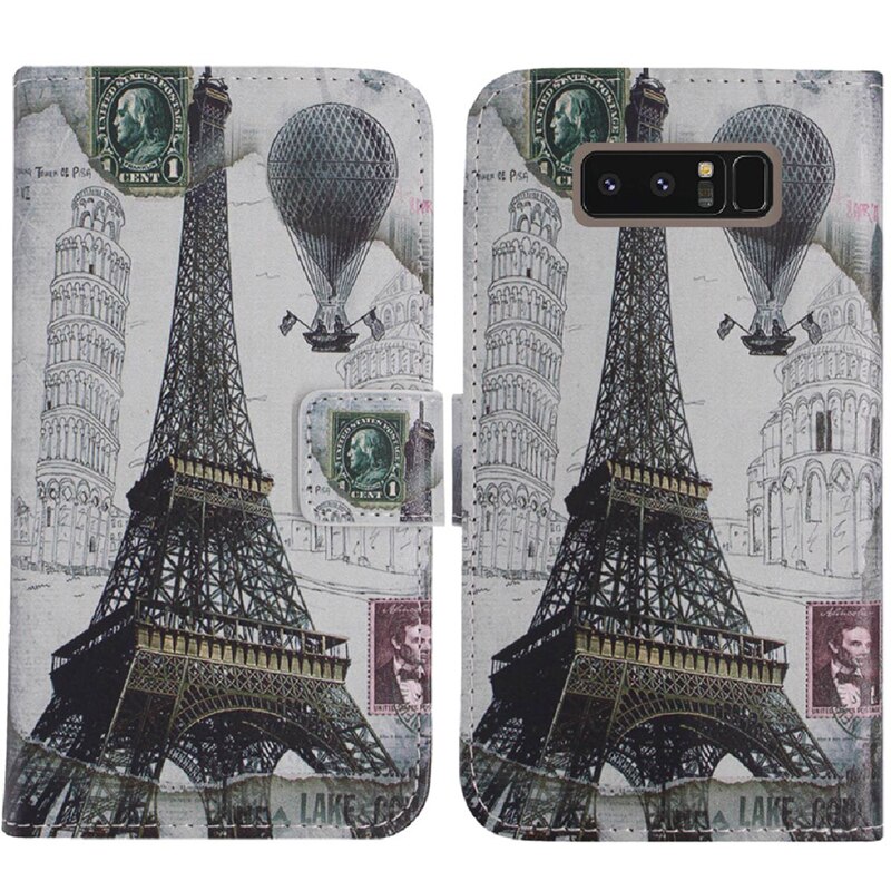 Tienjueshi tpu siliconen bescherming grappige leren hoes voor samsung galaxy mega  i9200 note 5 8 portemonnee etui skin