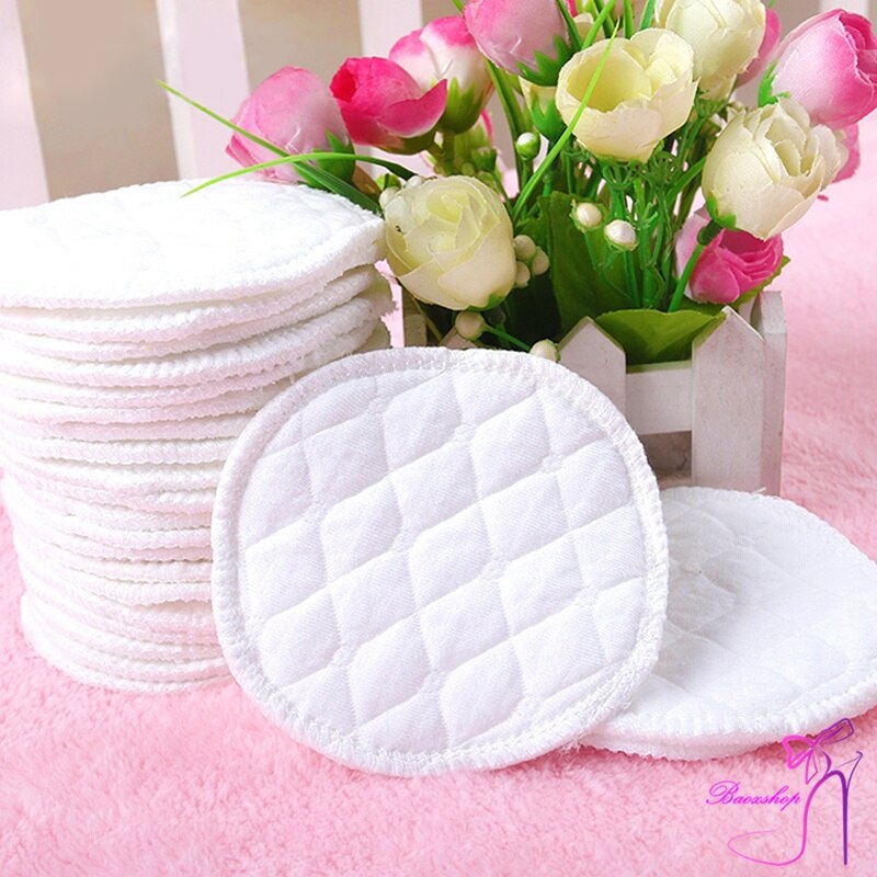 12 Pcs Reusable Breast Feeding Nursing Breast Pads Washable Soft Absorbent Baby Supplies YH-17: Default Title