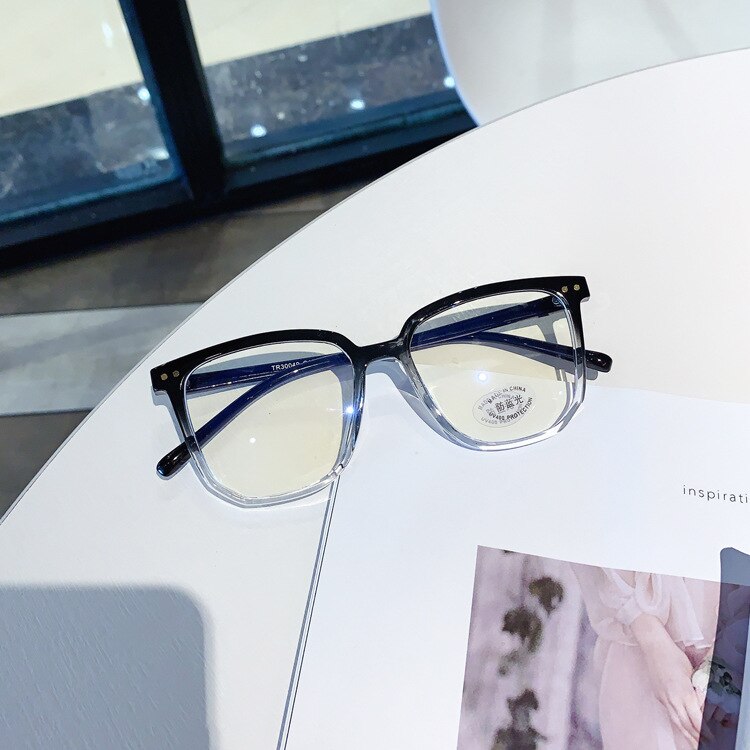 UVLAIK Anti Blue Light Glasses Frame Women's Eyeglasses Frame Computer Eyeglasses Vintage Men Spectacles Transparent Frames: BKCLEAR