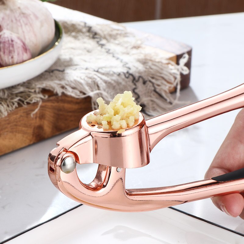 TOFOI Rose Gold Garlic Peeler Set with Box Best for Style Garlic Press with Peeler and Cleaner