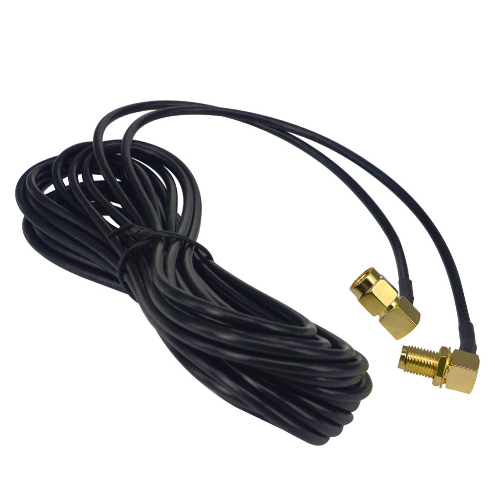 2 Piece 5M SMA Male to SMA Female Cable Antenna Extension Cord RG174
