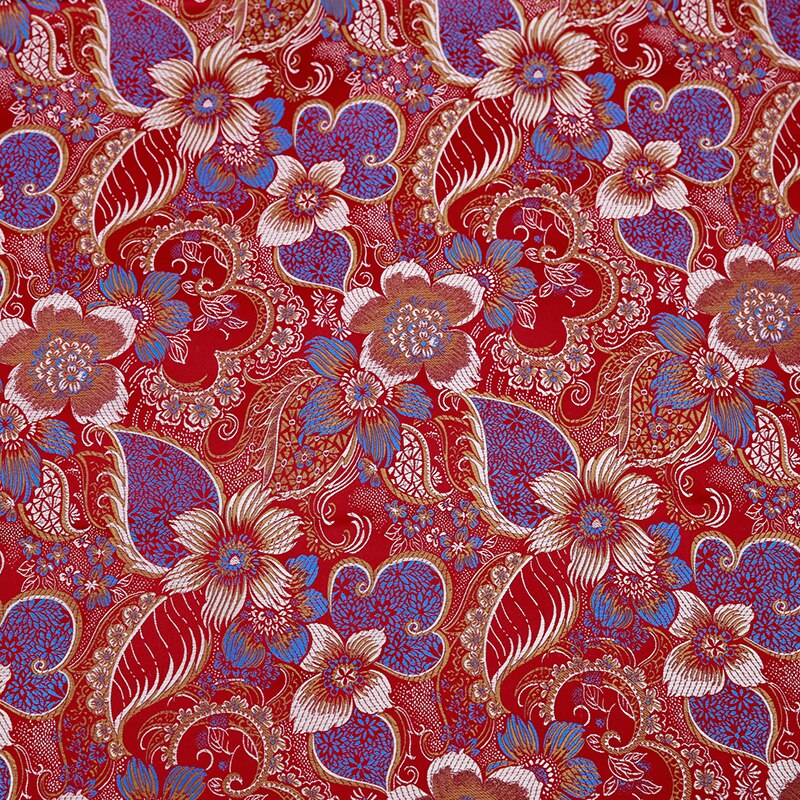Tecido Jacquard brocado de seda flor material de tecidos para costura tecido traje vestido cheongsam kimono