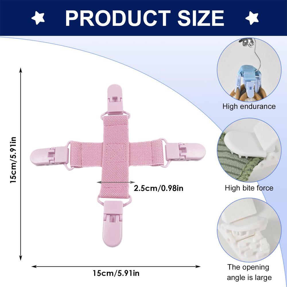 Sheet Detangler Tool for Duvet Covers Household Washing Machine Anti Twist Washer Dryer Cleaning bed sheet detangler: Pink