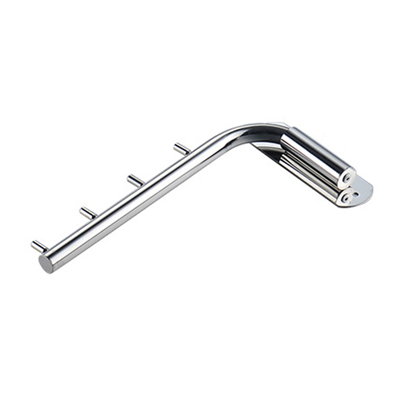 Closet Organizer Wall Mounted Kledingrek Ruimtebesparend Corrosiebestendig Kleerhanger Thuis Badkamer Swing Arm Rvs: 4 hooks