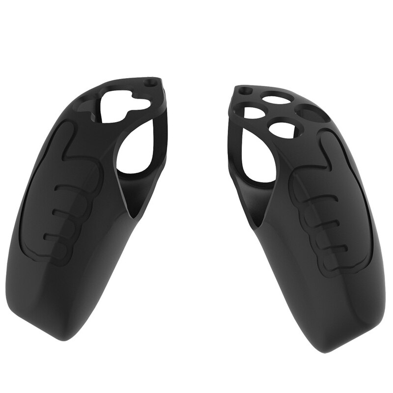 Soft Silicone Gel Rubber Case Cover For -SONY PS5 handle Protection Case: Black