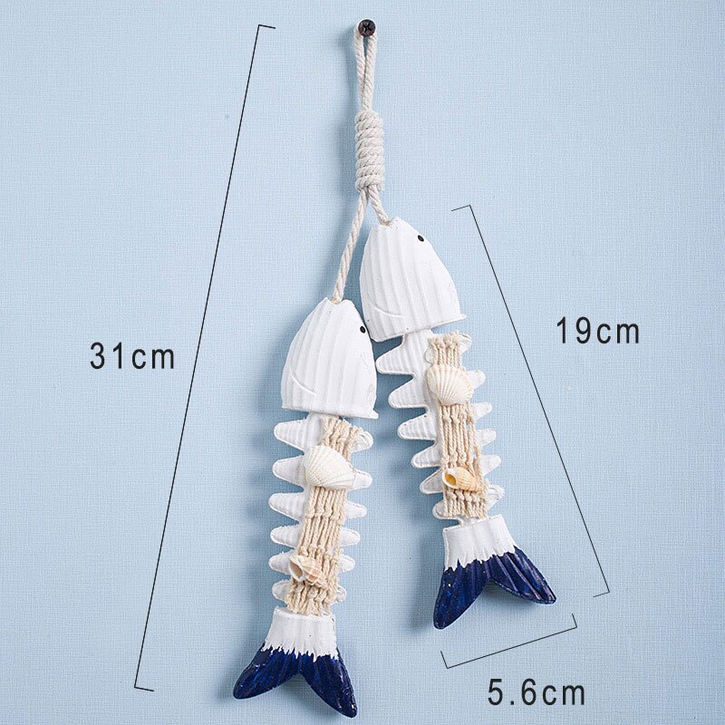 Estate Marine Decor Rete Da Pesca Arazzo Mare In Stile Mediterraneo Decorazione Della Parete di Casa Netto Del Pendente Delle Stelle Marine di Lisca di Pesce Decorazione: fish bone 2