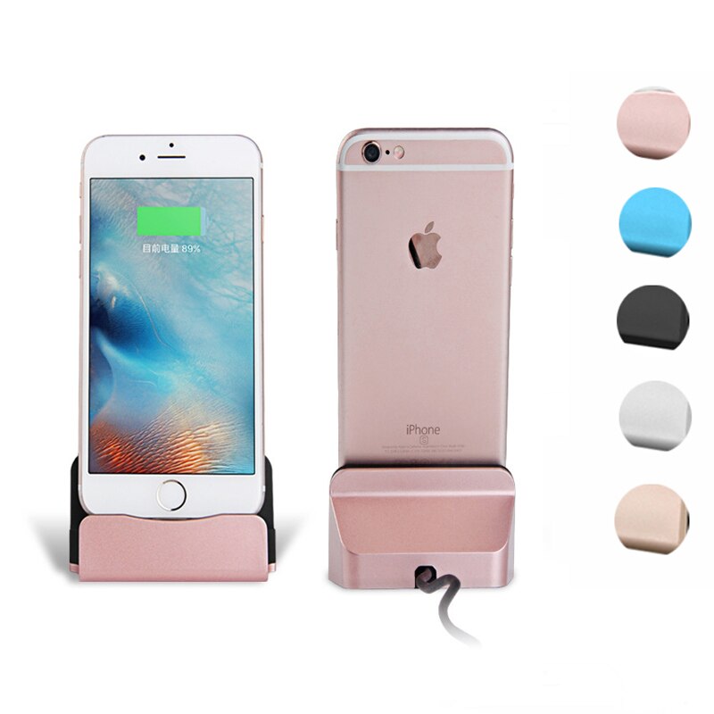 Usb Charger Desktop Stand Docking Station Voor Iphone 7 8 6 6S Plus Xs X Xr Se Xs max 5 5S Se Iphone Opladen Dock Station