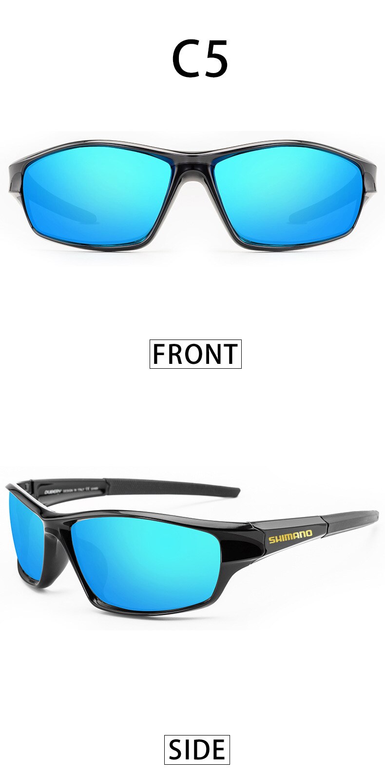 Shimano Vissen Bril Mannen Vrouwen Vissen Zonnebril Bril Camping Wandelen Driving Fietsen Eyewear Sport Zonnebril: C5